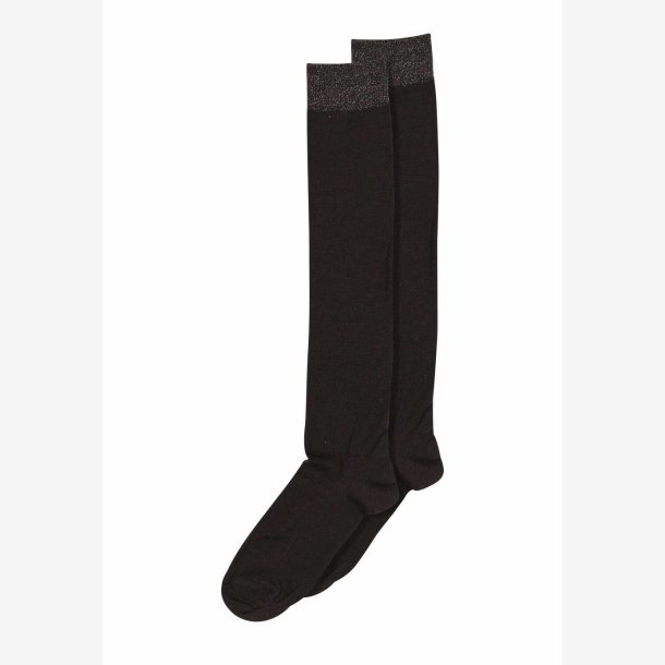 MP Wool/silk Knee Socks Dark Brown 89510-541