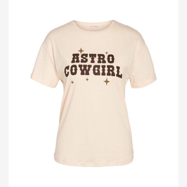 NMBRANDY S/S COWGIRL T-SHIRT BEIGE